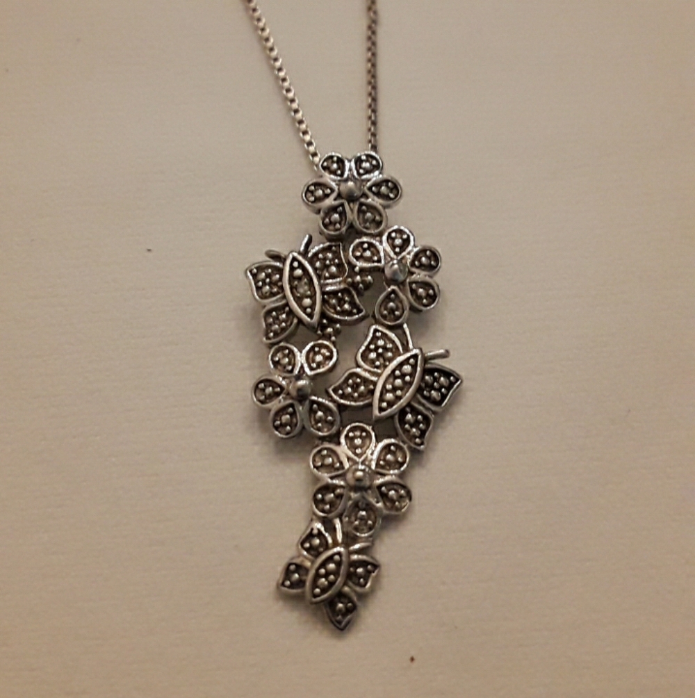 925 silver Butterfly necklace